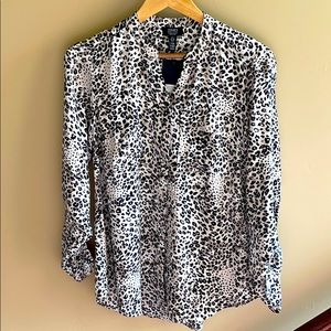 NWT Jones New York Cheetah Print Top
